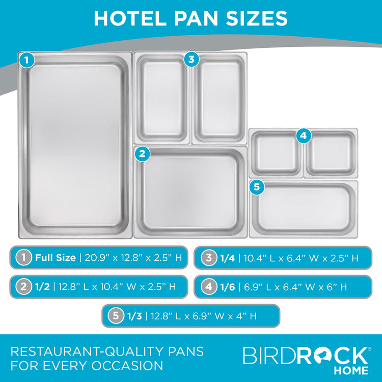 Stainless Steel Steam Table Pan (6 Count)