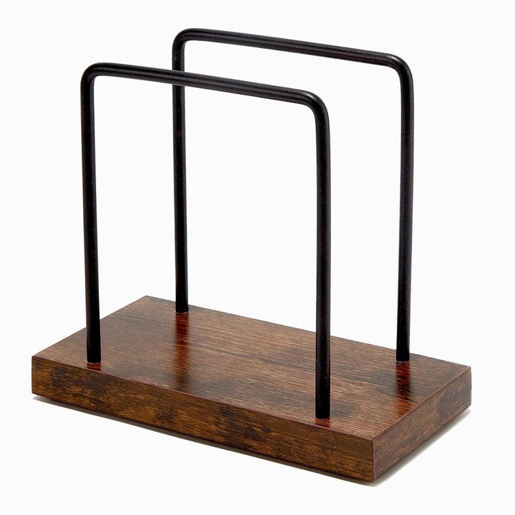 Wood Napkins Holder with Metal Wire