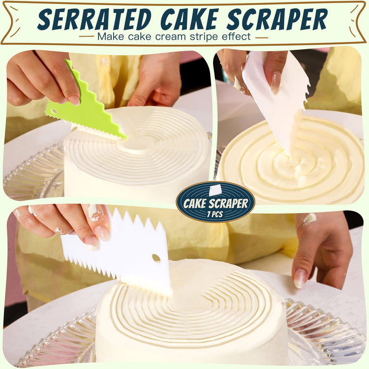 7 Pcs Cake Scraper