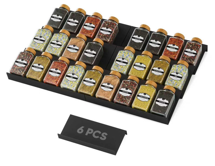 Spice Drawer Organizer (6 Count)