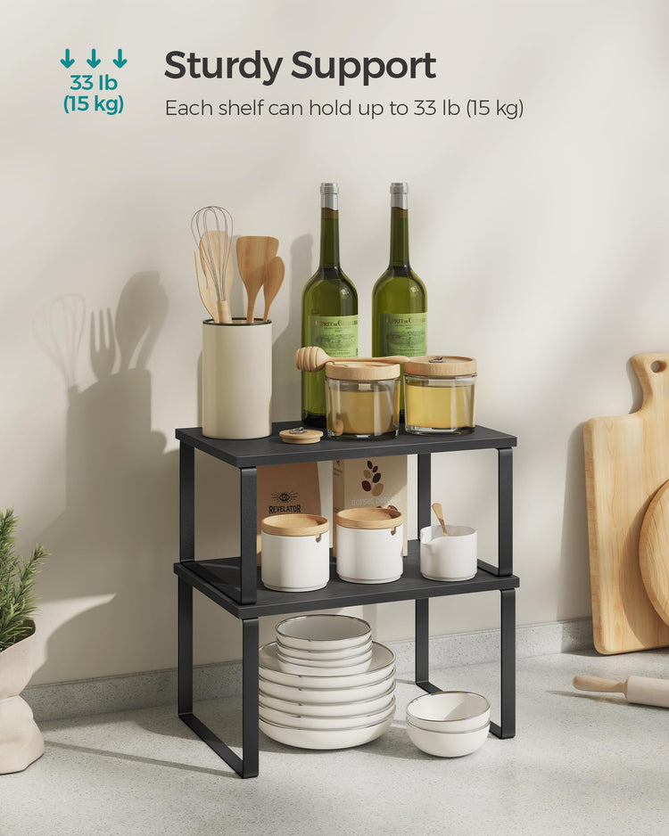 Cabinet Organizer Shelf (4 Count)