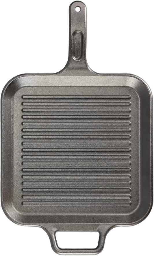 Lodge BOLD 12 Inch Seasoned Cast Iron Grill Pan; Design-Forward Cookware - Nestoria