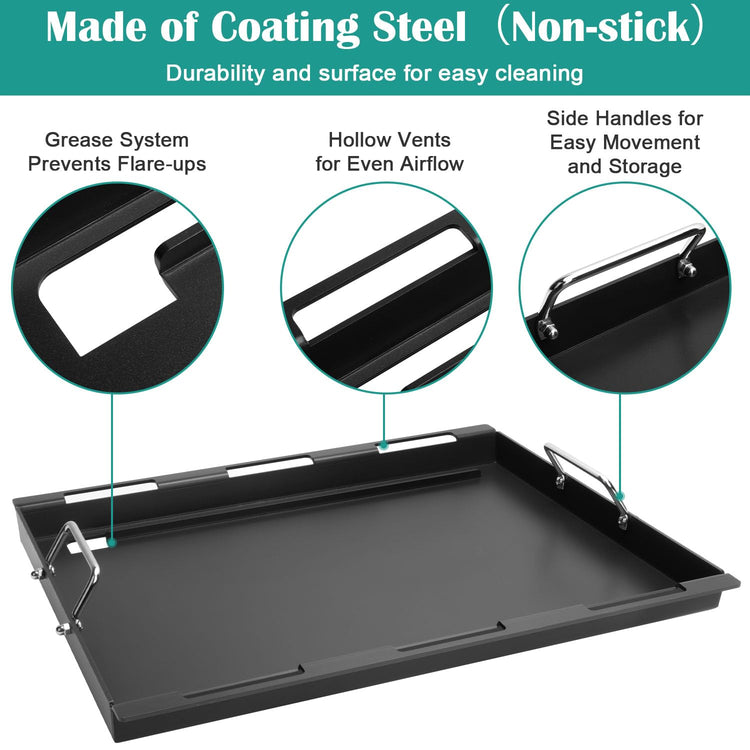 Griddle Inserts & Grate for Weber Genesis II 400 Series Grills