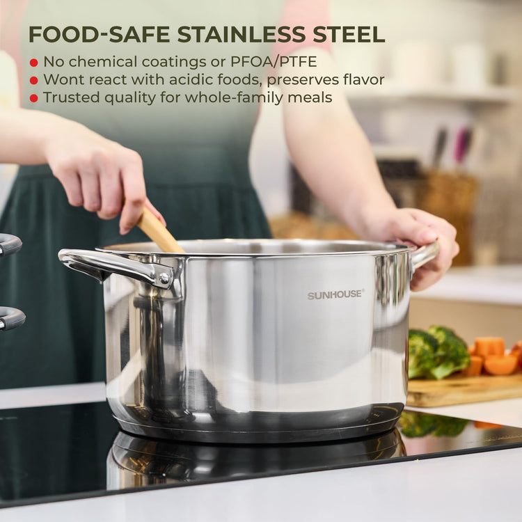 13 Quart Stock Pot with Lid