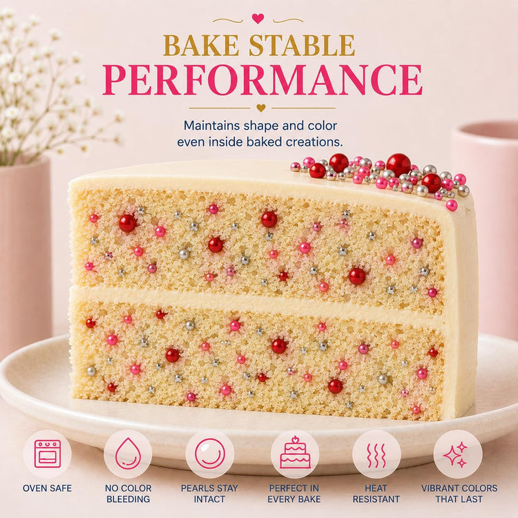 Assorted Edible Sprinkles Pack of 5 (5 Ounce)