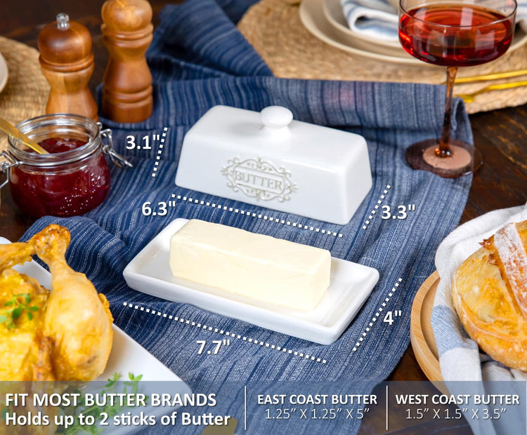 Covered Butter Dish with Lid