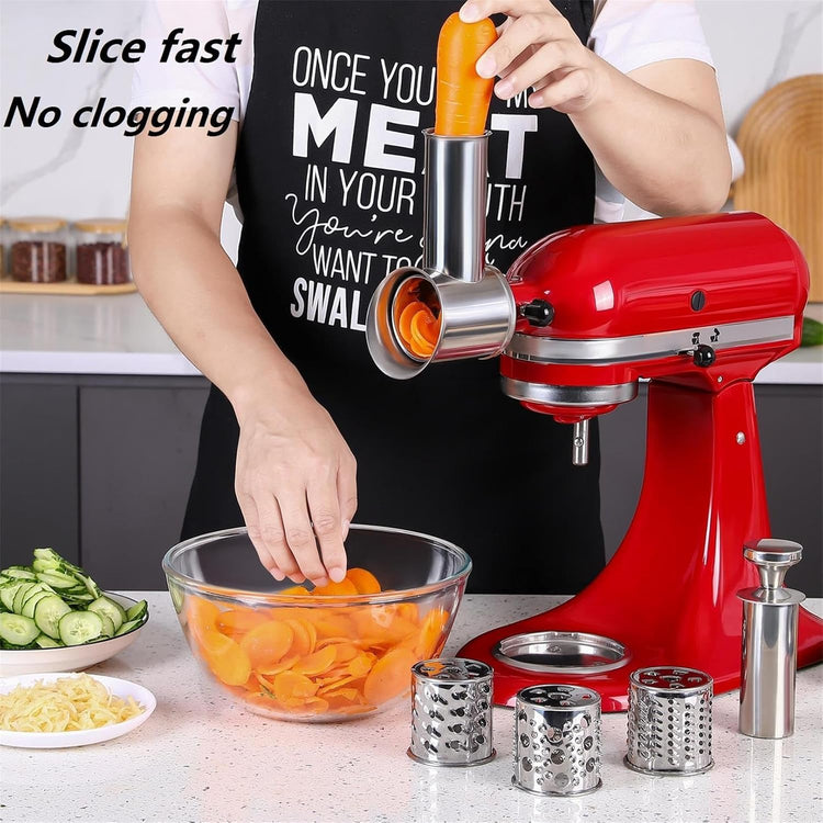 Stainless Steel Slicer Shredder Attachment For KitchenAid Mixer