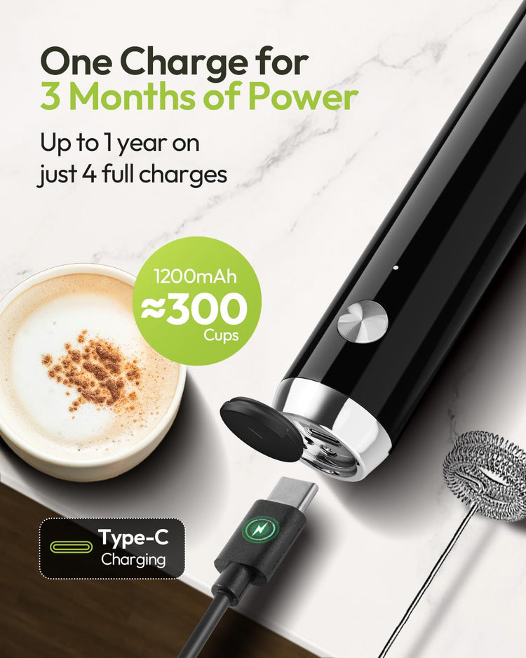 LunaFro Rechargeable Milk Frother