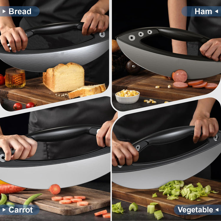 12 Inch Pizza Rocker Blade Cutter
