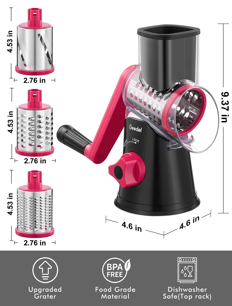 Rotary Cheese Grater Hand Crank