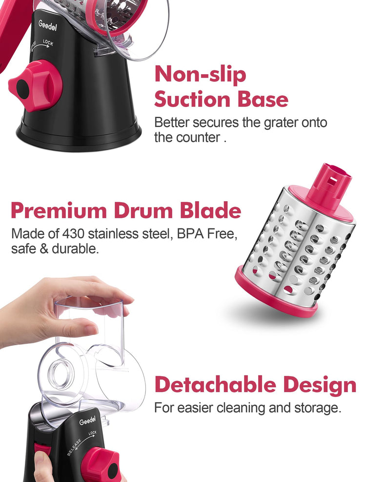 Rotary Cheese Grater Hand Crank