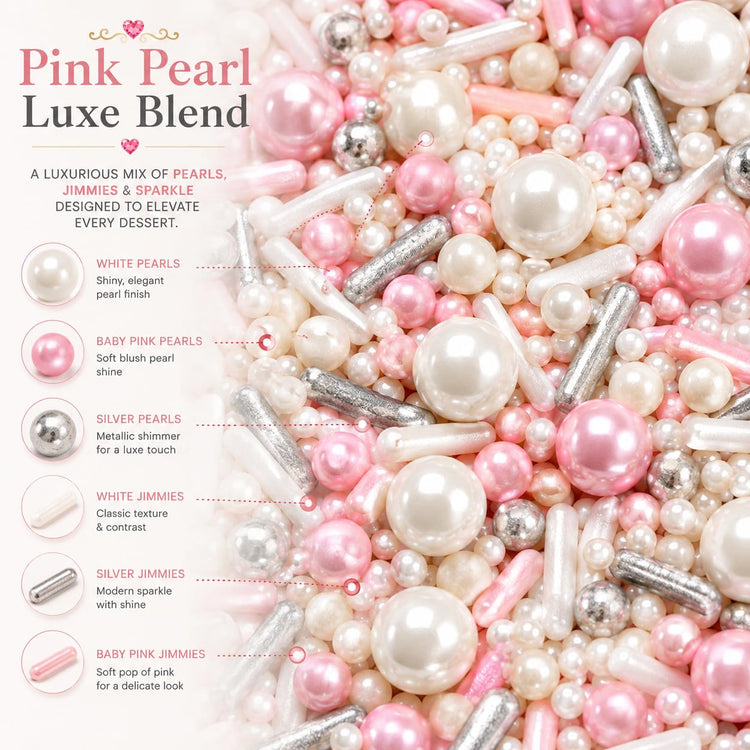 Fusion Pink & Silver Sprinkles Mix