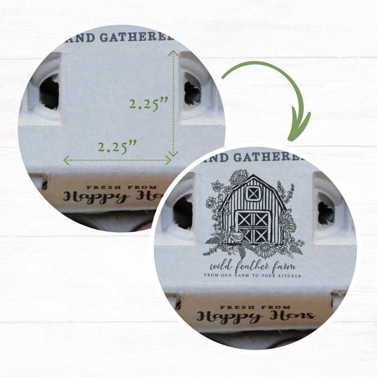 Egg Cartons Adorable Printed Design for Farm Fresh Eggs (90 Count)