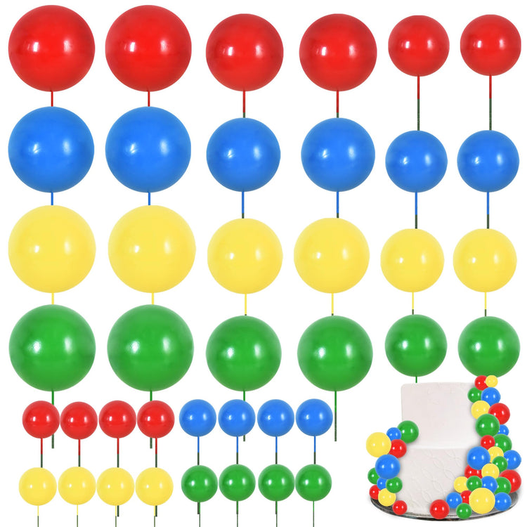 40 Pcs Mini Balls Cake Toppers (40 Count)