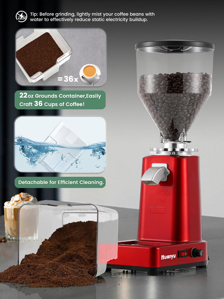 Flat Burr Coffee Grinder