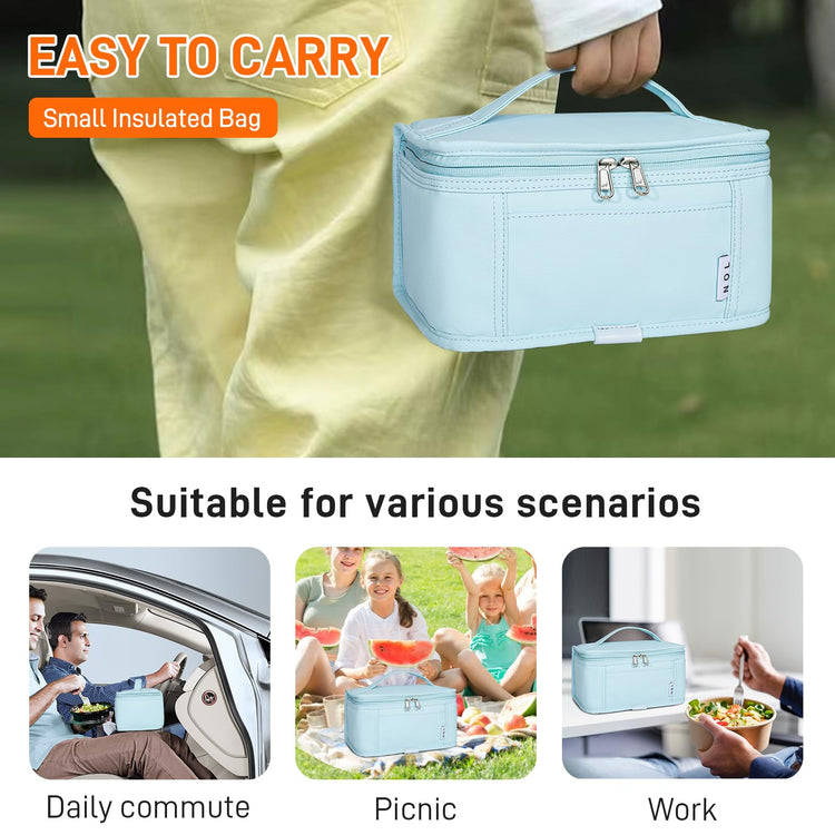 NOL Small Lunch Bag Mini Lunch Box Insulated Lunch Bag for Men