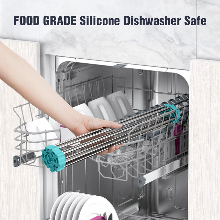 Roll Up Dish Drying Rack Over Sink