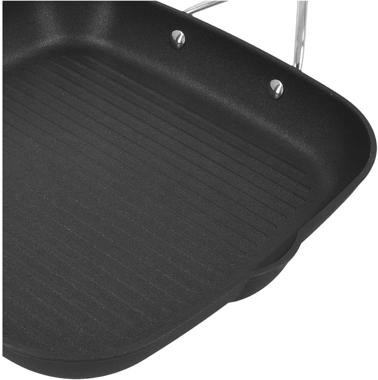 Demeyere AluPro 11-inch Aluminum Nonstick Perfect Pan Grill Pan - Nestoria