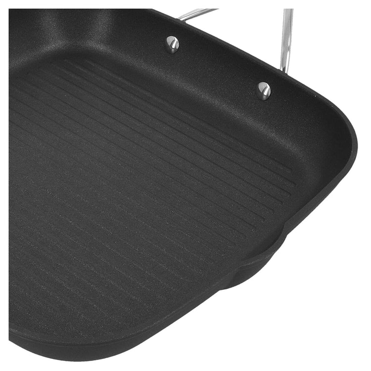 AluPro 11 inch Aluminum Nonstick Perfect Pan Grill Pan
