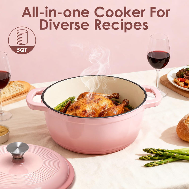 Cast Iron Dutch Oven Pot With Lid