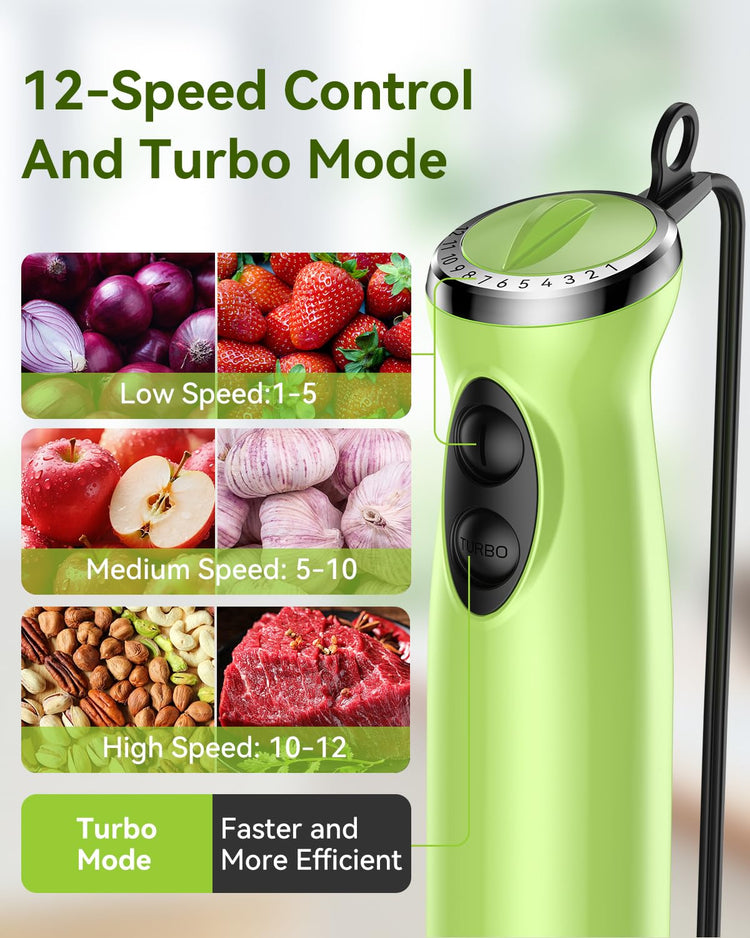 Immersion Blender Handheld 5 in 1 Hand Blender