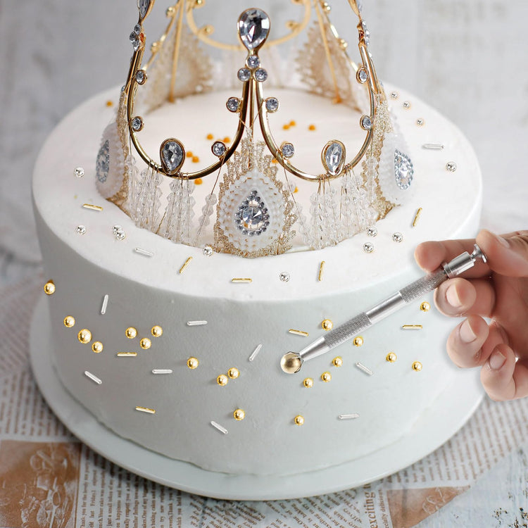 Gold and Silver Sugar Sprinkles (4.58 Ounce)