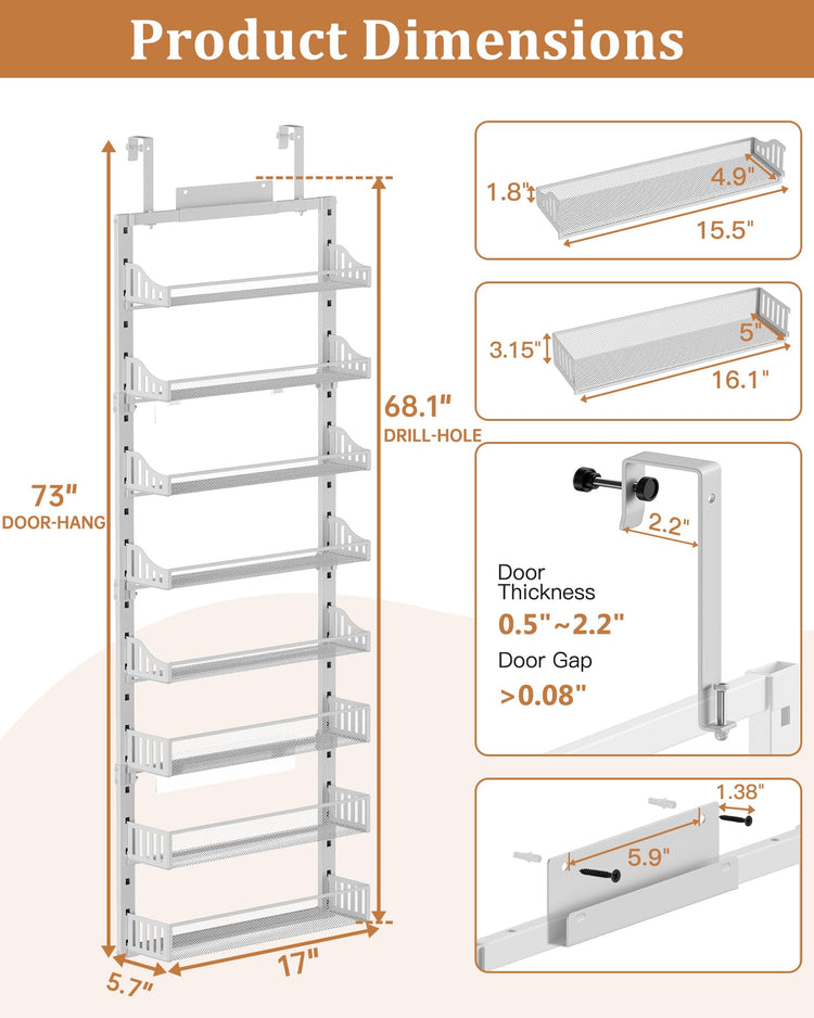 Over the Door Pantry Organizer 8