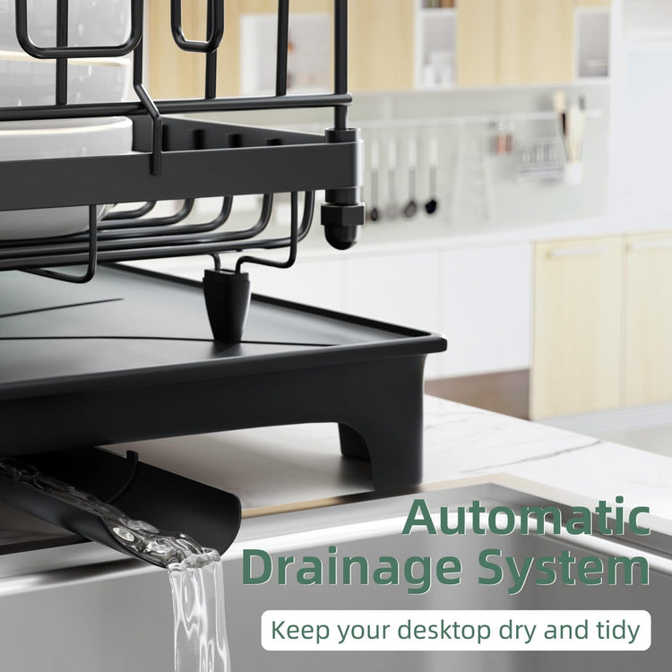 Dish Drying Rack with Auto