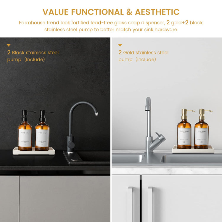 Glass Soap Dispenser for Kitchen