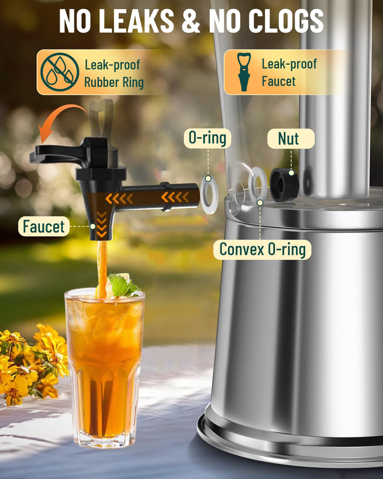 Beverage Dispenser With Stand