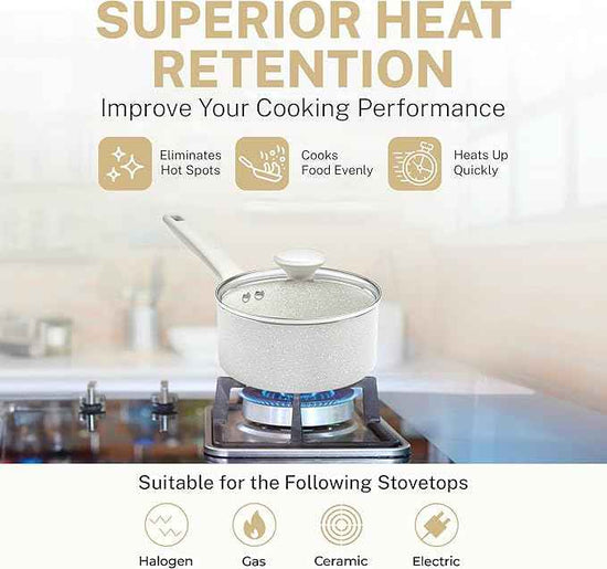 Granitestone 20 Pc Pots and Pans Set Non Stick Cookware Set with Steamer, Cooking Utensils and Pad Protectors, Stay Cool Handles, Oven and Dishwasher Safe