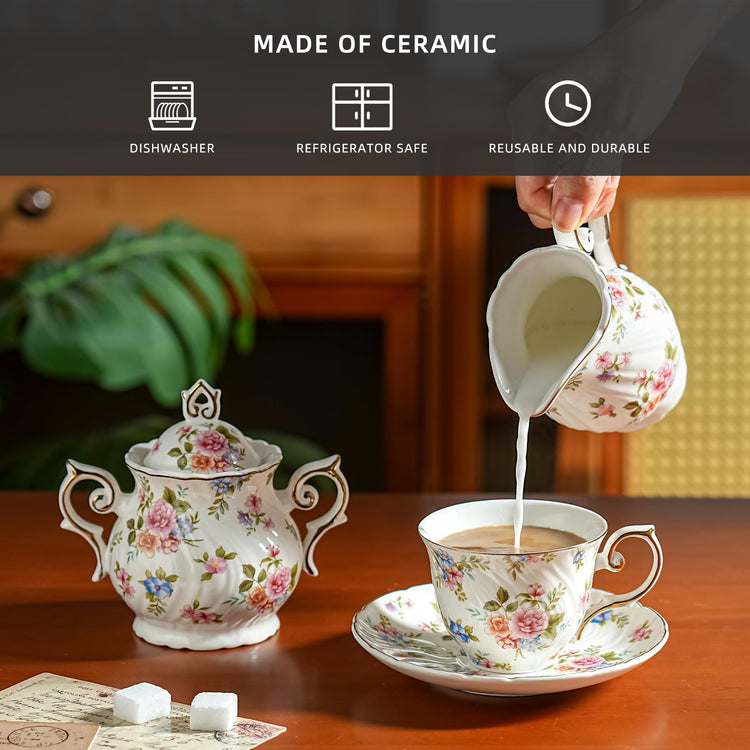 Sugar and Creamer Set Ceramic