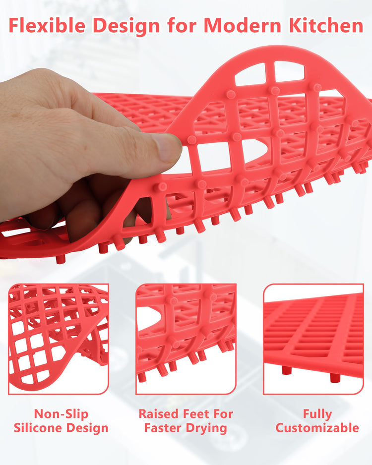 2 Pack Silicone Sink Protectors for Kitchen Sink