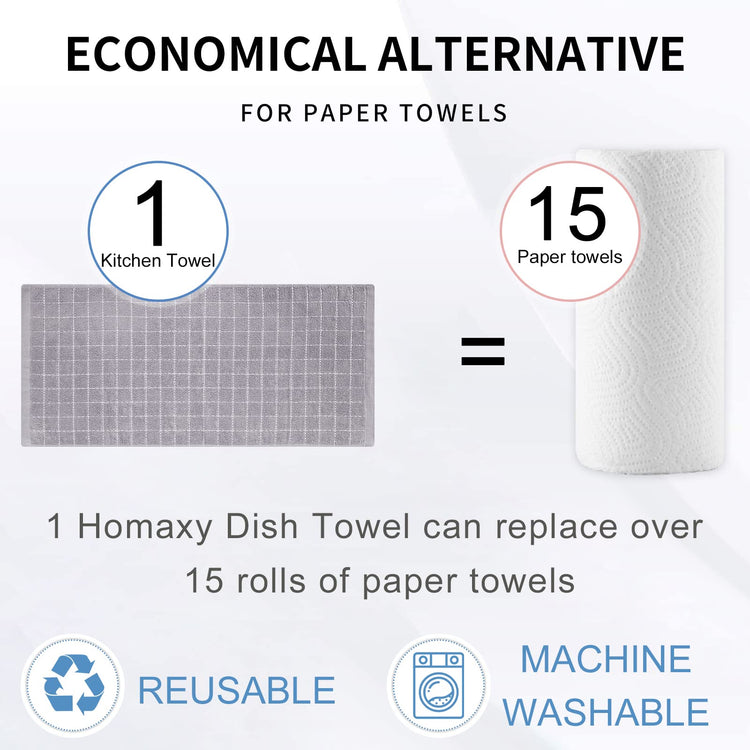 100% Cotton Terry Kitchen Towels (4 Count)