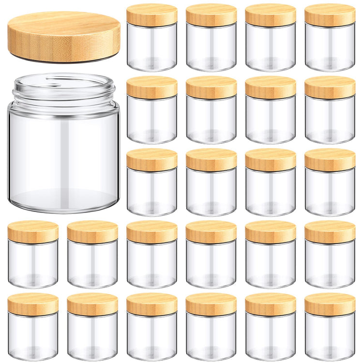 24 Pcs Glass Cosmetic Jars Empty