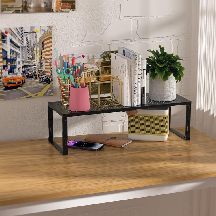 Heavy Duty Adjustable Metal Shelf Organizer (2 Count)