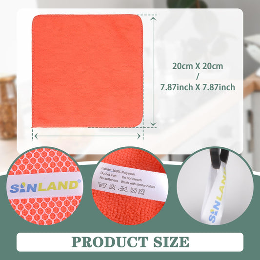 Dish Cloth for Washing Dishes Kitchen Washcloth Cleaning Cloth (10 Count)