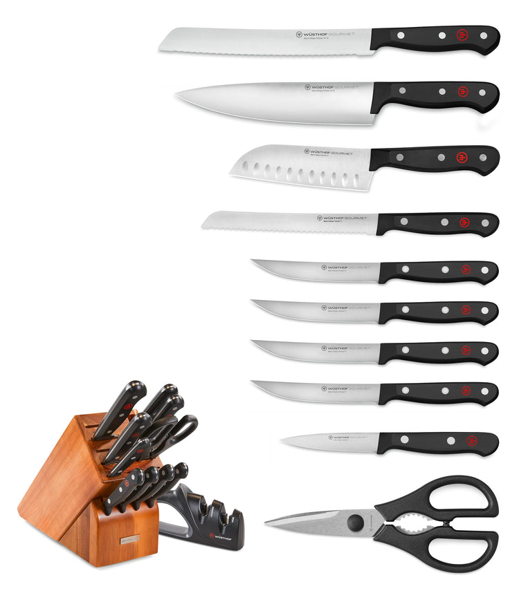 Gourmet 12 Piece Knife Block Set (12 Count)