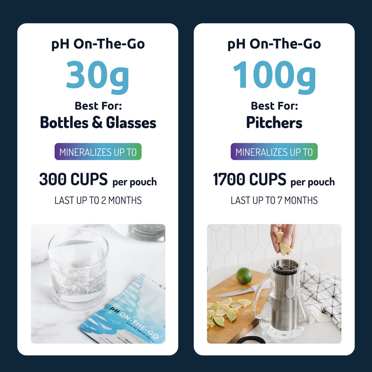 pH On-The-Go Alkaline Water Filter Pouch, High pH, 3-Pack (3 Count)
