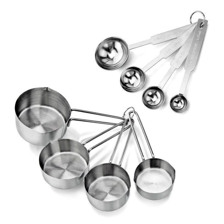 42917 Stainless Steel Measuring Cups and Spoons Set