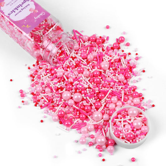 Pink Sprinkles for Cake Decorating 4.23ounce (4.23 Ounce)