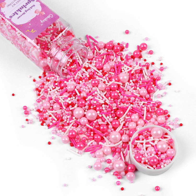 Pink Sprinkles for Cake Decorating 4.23ounce (4.23 Ounce)