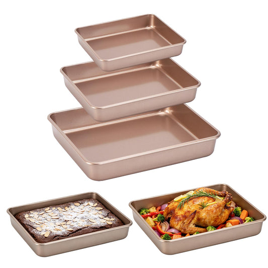 3 Pack Roasting Pan Set