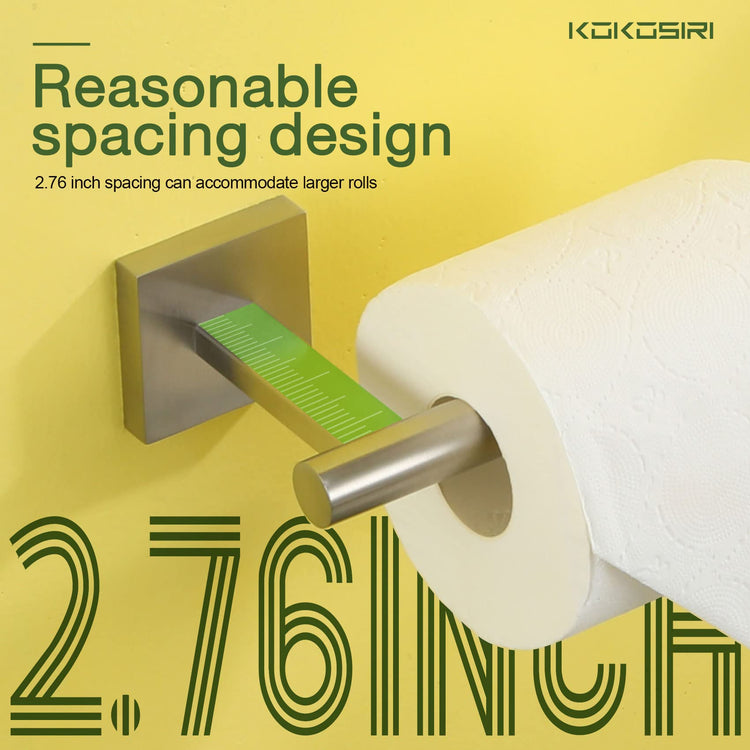 Toilet Paper Holder Tissue Paper Dispenser for Bathroom Toilet Roll Holder Brushed Nickel Stainless Steel B2005BR