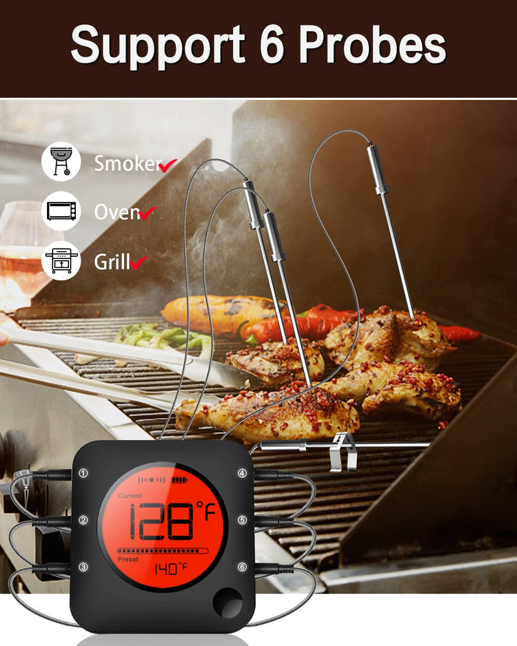 Meat Thermometer Wireless Bluetooth