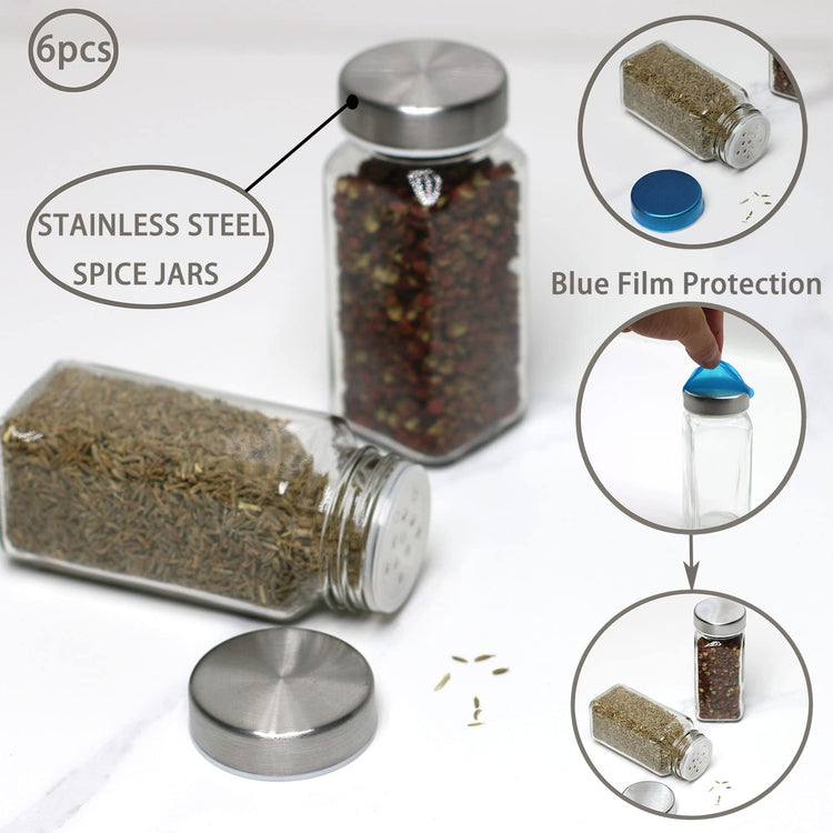 6pcs Spice Jars
