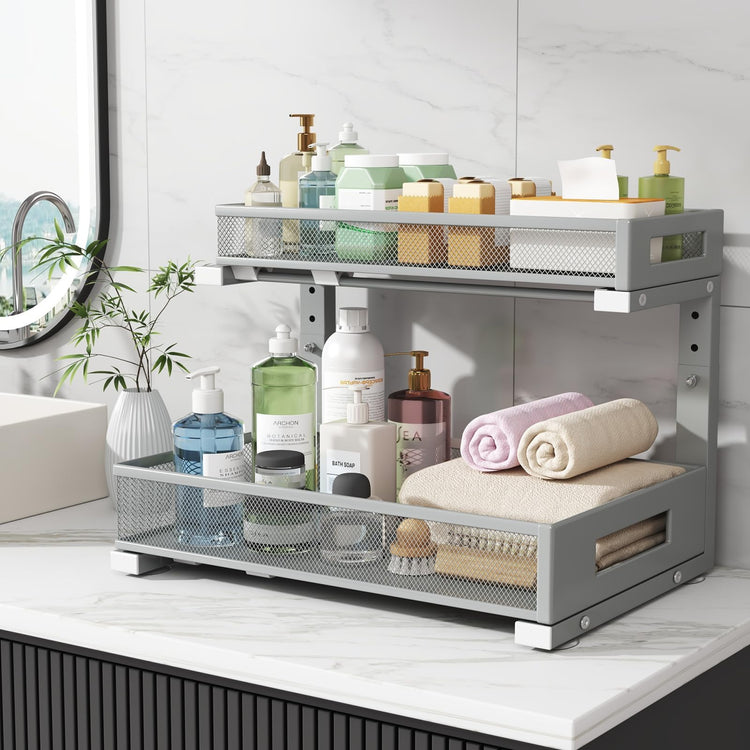 2 Pack 17IN Depth Under Sink Storage Organizer (2 Count)