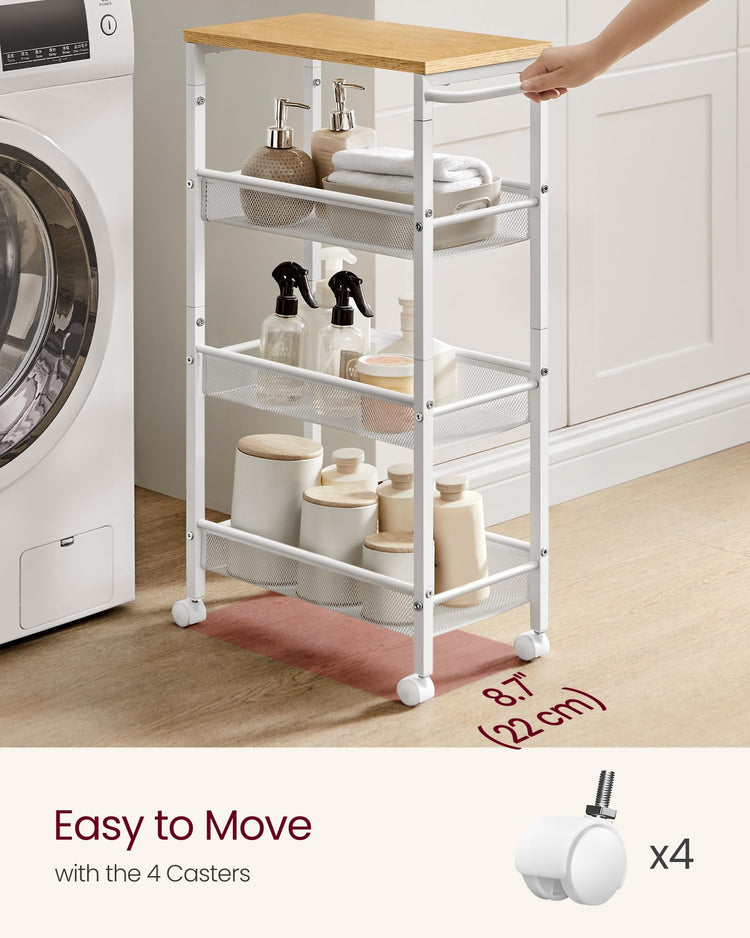 Slim Rolling Cart