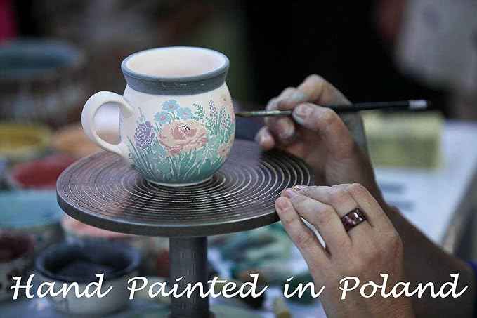 Polish Pottery Baker - Round with Handles - 8" - Maraschino