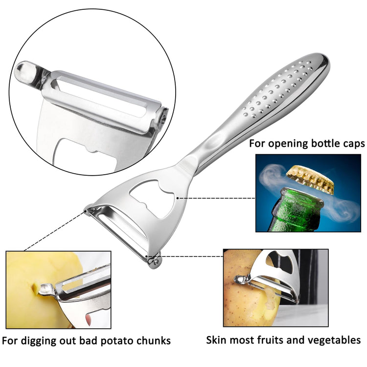 Potato Peelers Set of 2 Stainless Steel Peeler Y (2 Count)